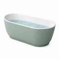 Freistehende Badewanne 170 x 75 cm aus Acryl Grün Weiß - ovales modernes Design