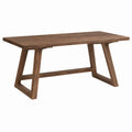 Esstisch 180 x 90 x 75 cm Holz walnussbraun - rechteckiger Tisch im modernen Stil